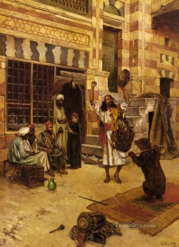  árabe - Un espectáculo de la tarde del pintor árabe Rudolf Ernst